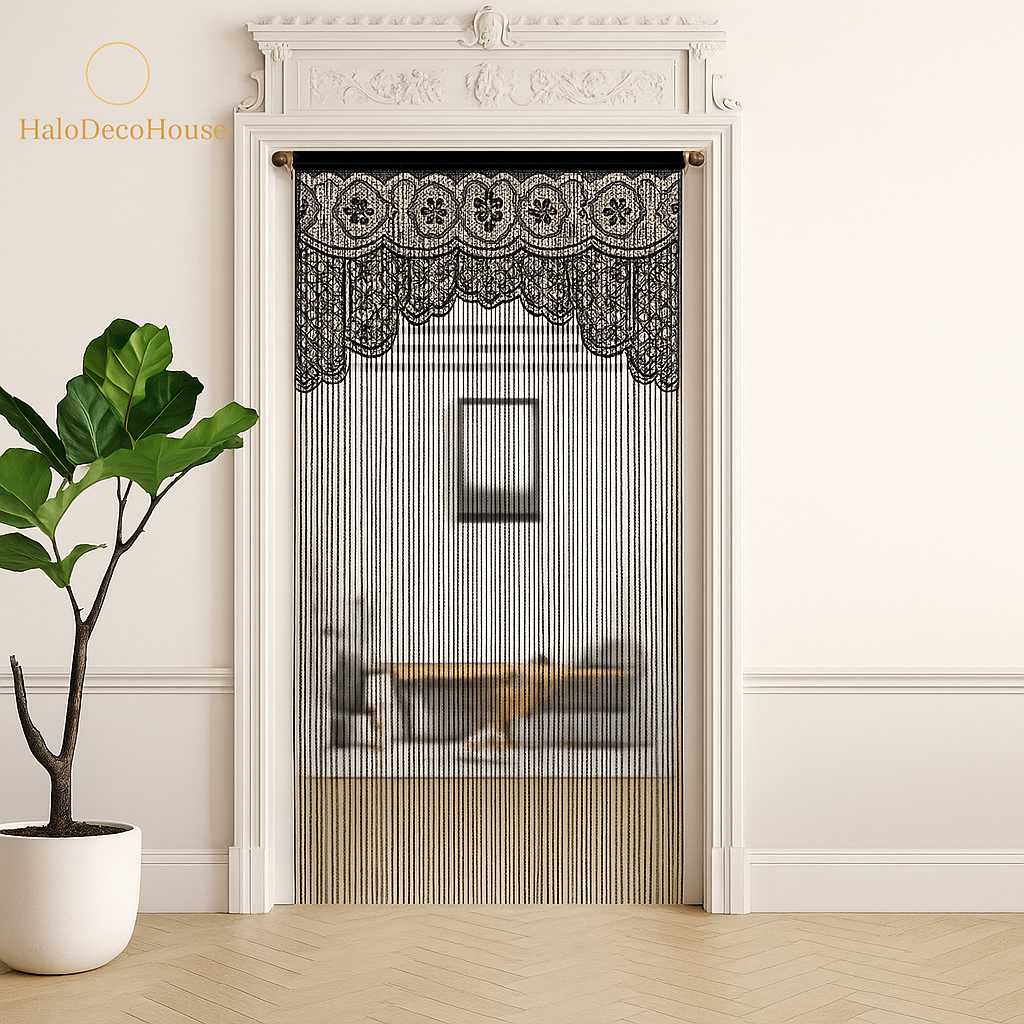 Macrame Lace Door Curtain