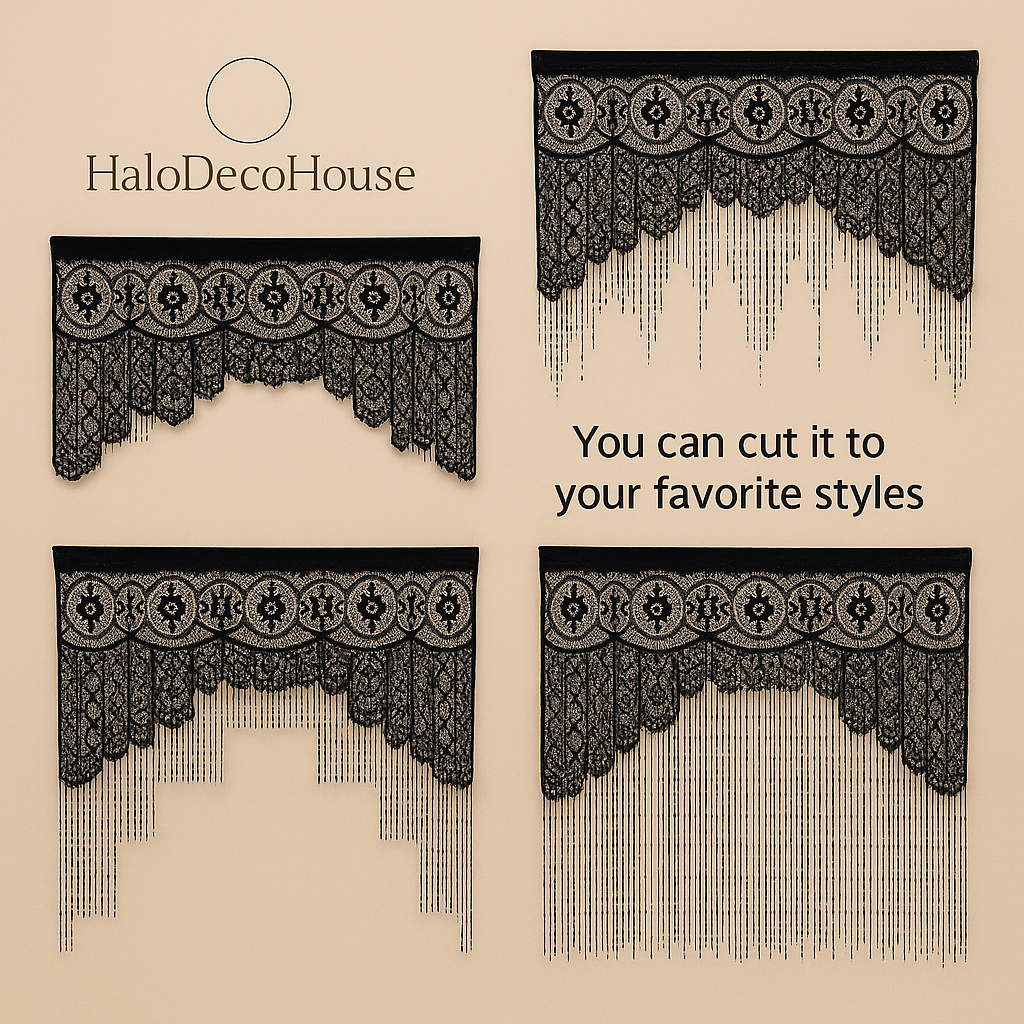 Macrame Lace Door Curtain