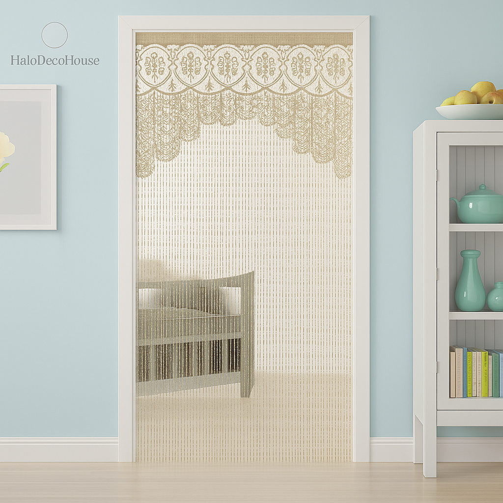 Macrame Lace Door Curtain