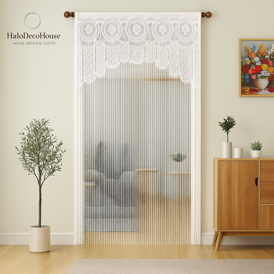 Macrame Lace Door Curtain