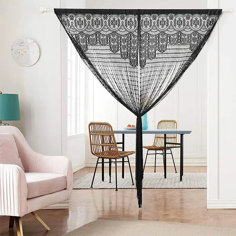 Macrame Lace Door Curtain