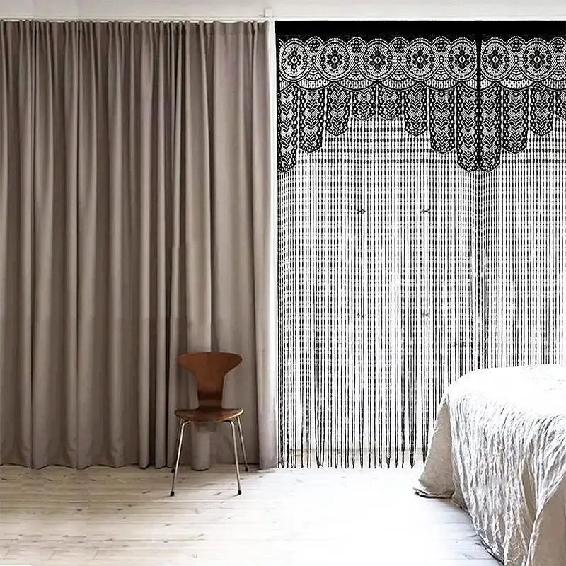 Macrame Lace Door Curtain