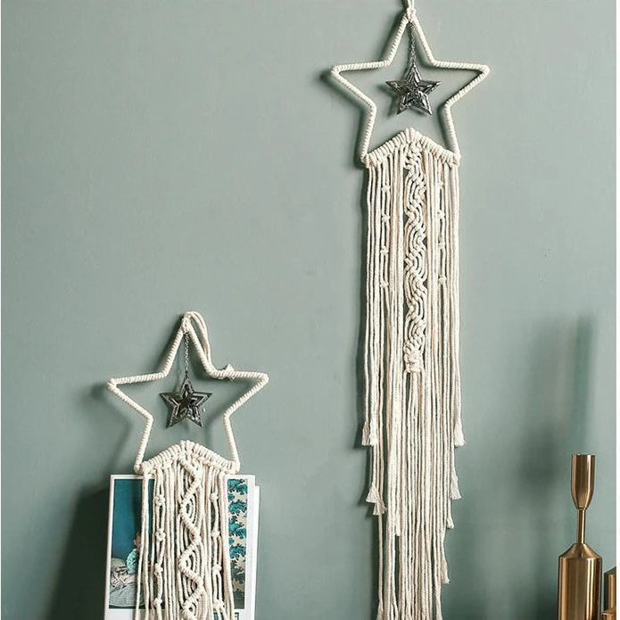 Boho Macrame Moon Wall Hanging