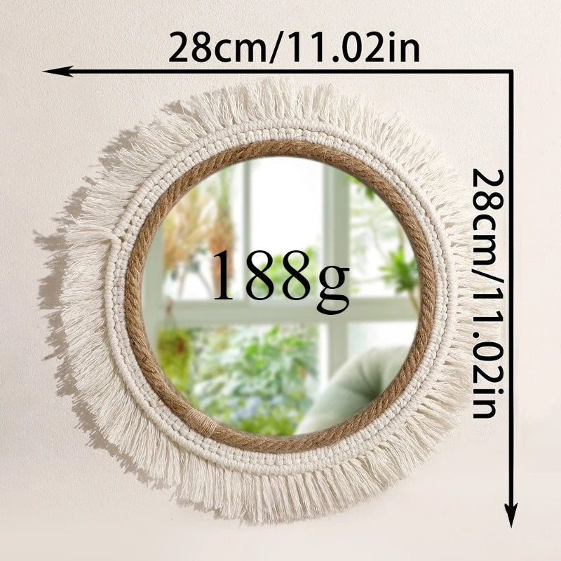 Boho Macrame Wall Mirror