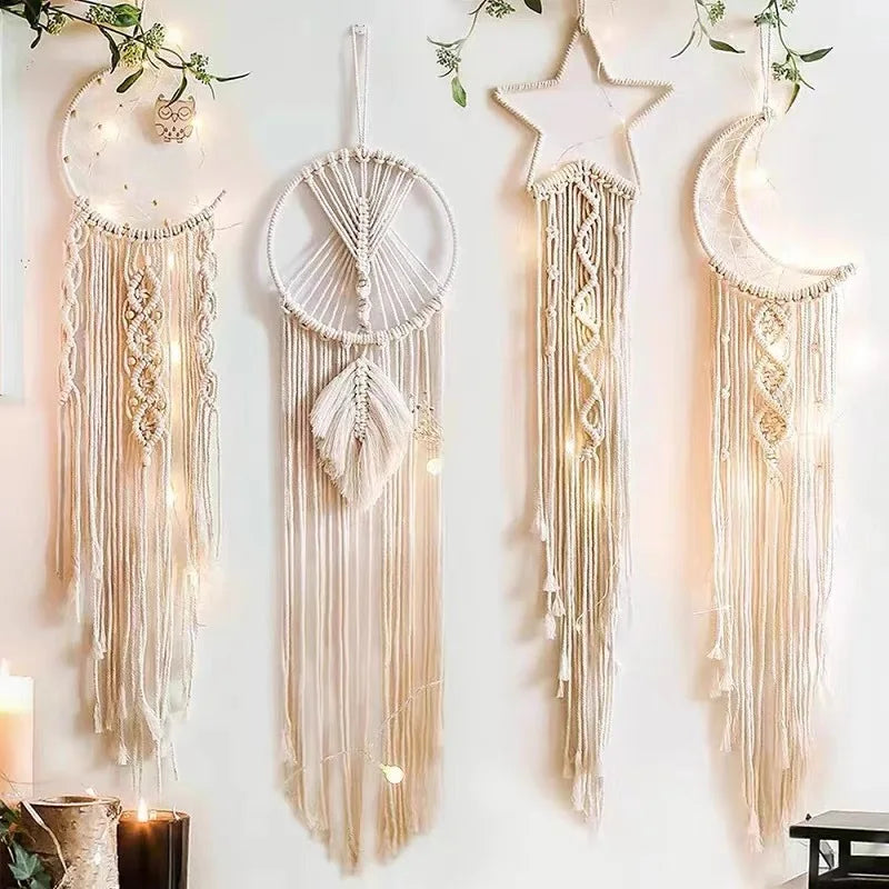 Boho Macrame Moon Wall Hanging